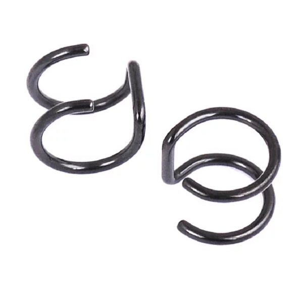 Pair of Double Ear Cuff Clip Earnings Multi Color - Picture 6 of 7